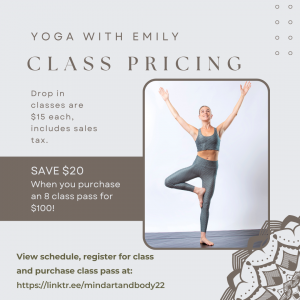 Emily Orzada Soulspace Yoga Class Pricing